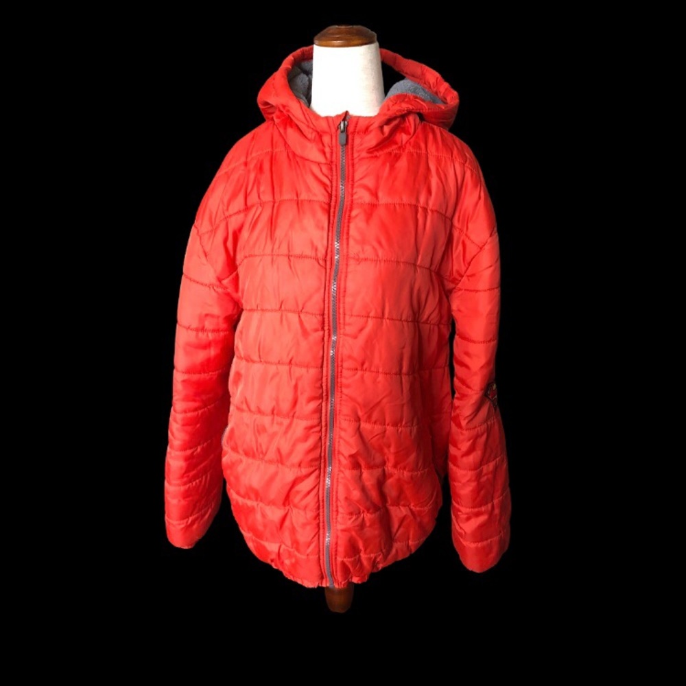 Dark Orange Reebok Puffer Coat Sz XL - Picture 1 of 7